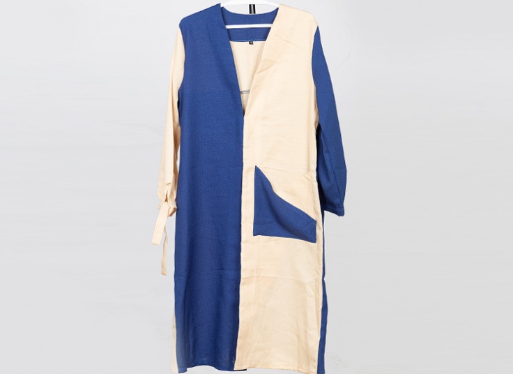 مانتو دو رنگ زنانه