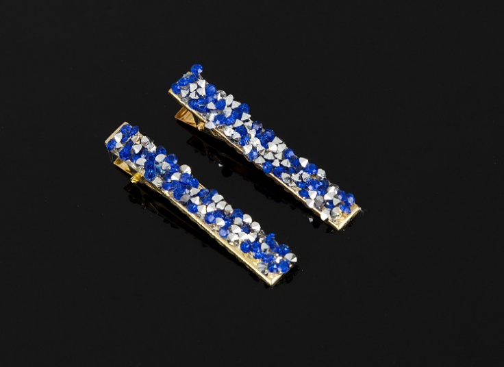 بسته دو عددی گیره مو کریستالی