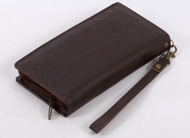 کیف پولی دستی چرم طبیعی