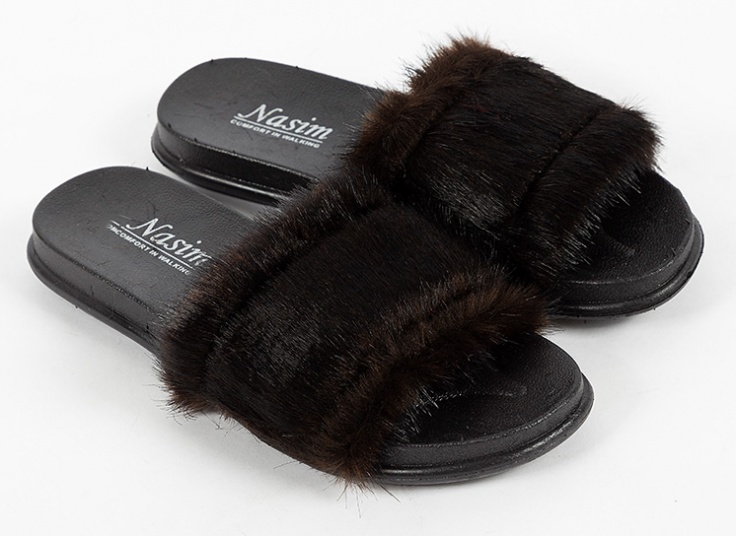 دمپایی خزدار زنانه Nasim