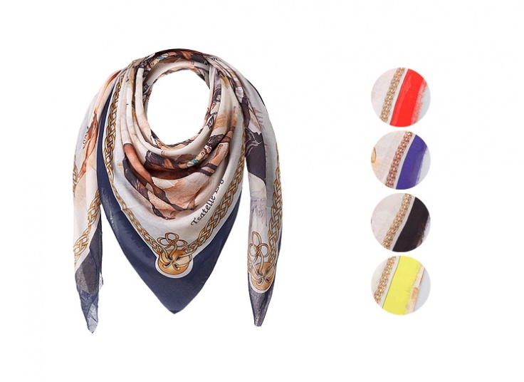 روسری نخی طرح Hermes