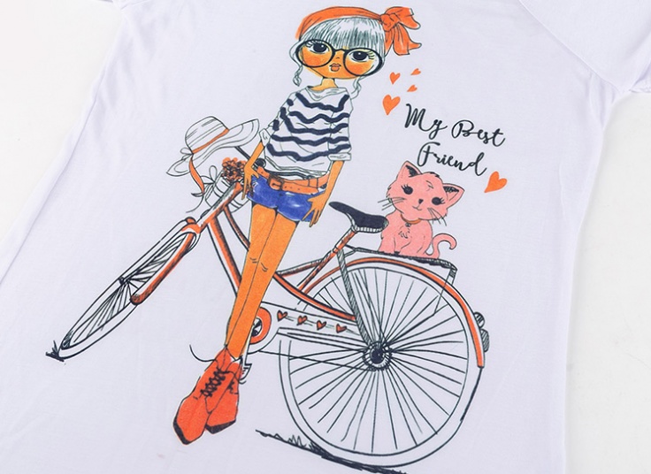 تیشرت طرح فانتزی زنانه