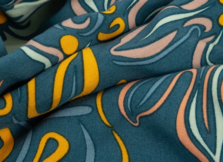 شلوار نخی گلدار PR