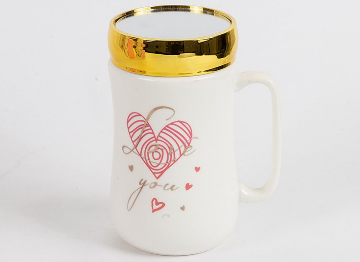 ماگ درب دار آینه ای