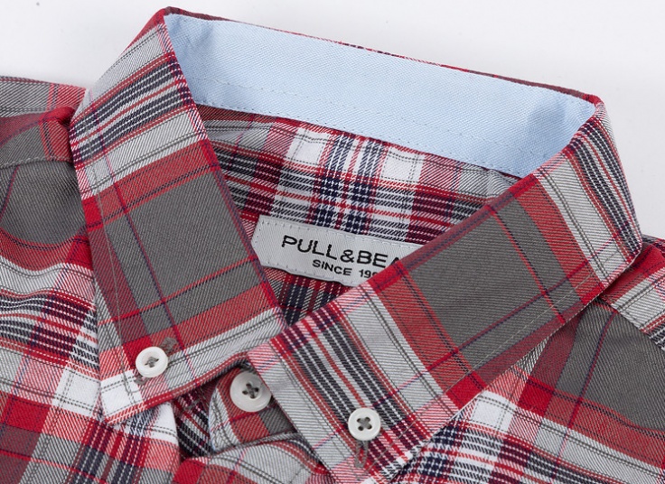 پیراهن چهارخانه Pull&Bear