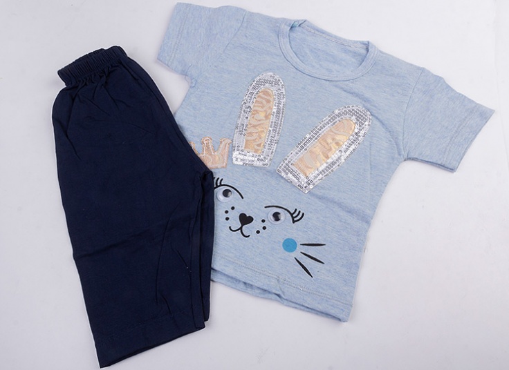 ست بلوز و شلوار برمودا بچگانه