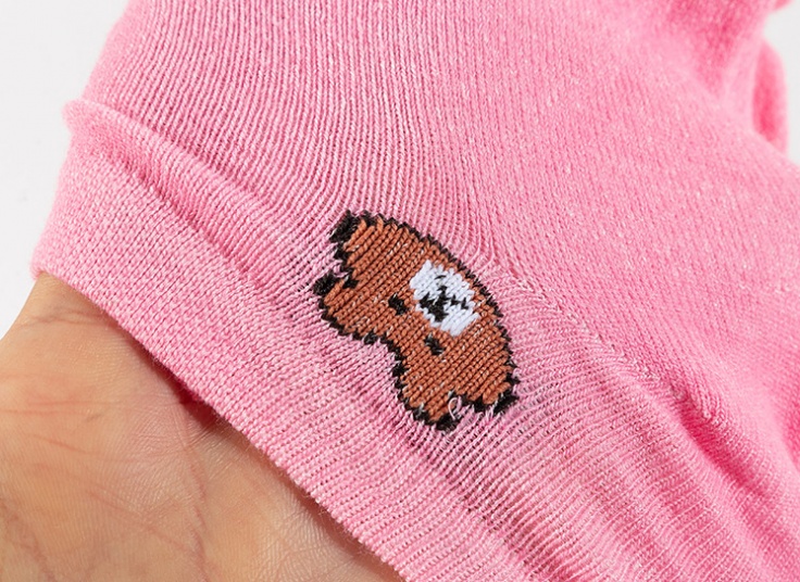 جوراب مچی زنانه Ahoora طرح Teddy