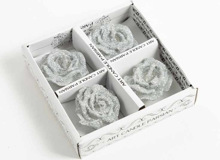 شمع طرح گل رز