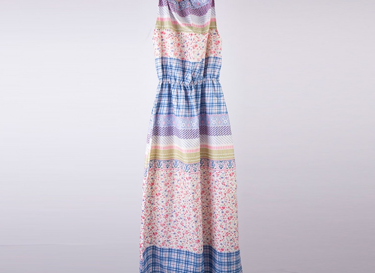 پیراهن ساحلی طرحدار زنانه