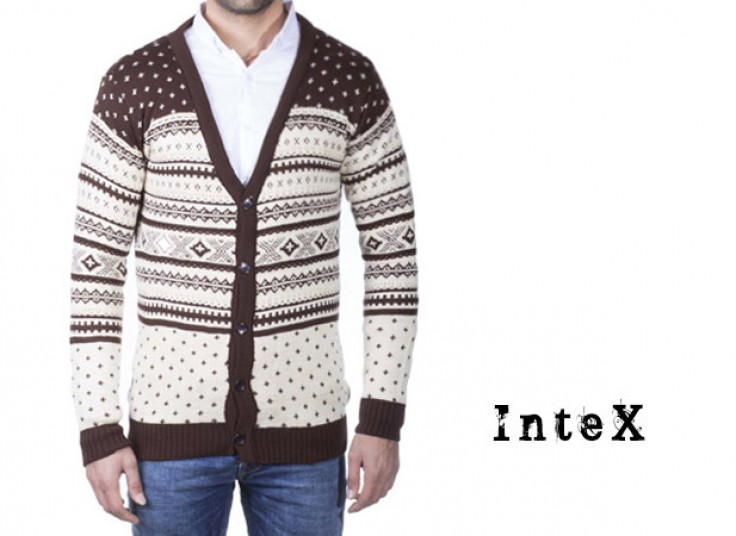 ژاکت طرح گلیم Intex