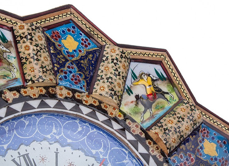 ساعت خورشیدی خاتم و مینا