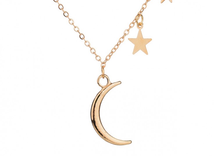 گردنبند آویز Moon and Stars