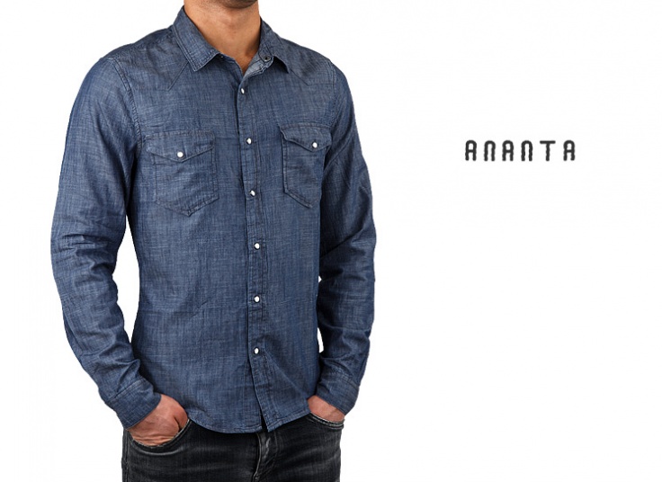 پیراهن مردانه طرح جین Ananta