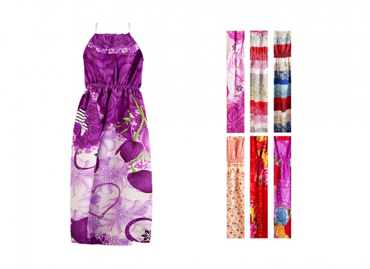 پیراهن ساحلی گل‌دار زنانه