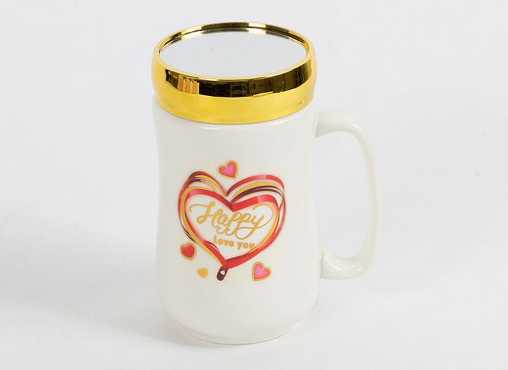 ماگ درب دار آینه ای