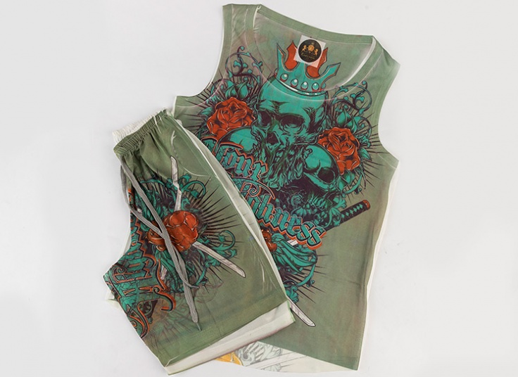 رکابی و شلوارک مردانه طرح‌دار Kian ersi