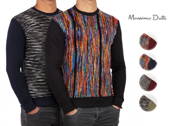 بلوز تو کرکی مردانه طرح Massimo Dutti