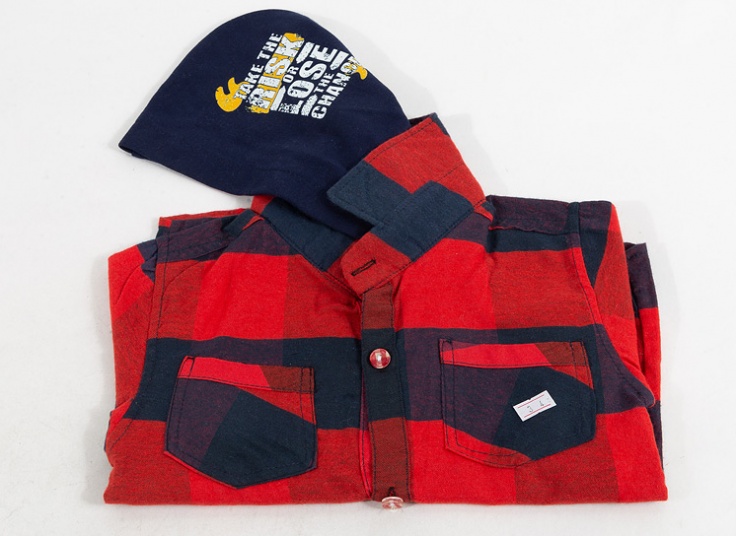 پیراهن چهارخانه پسرانه Monarch