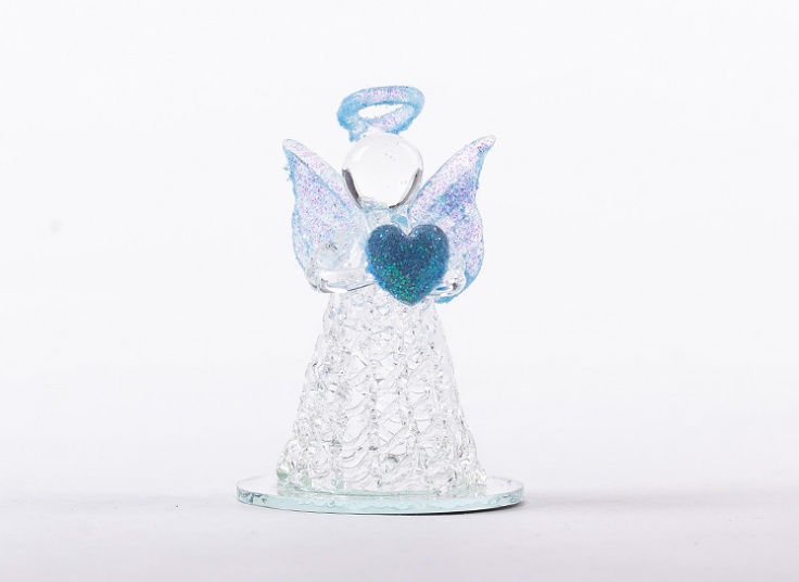 مجسمه شیشه ای فرشته بالدار