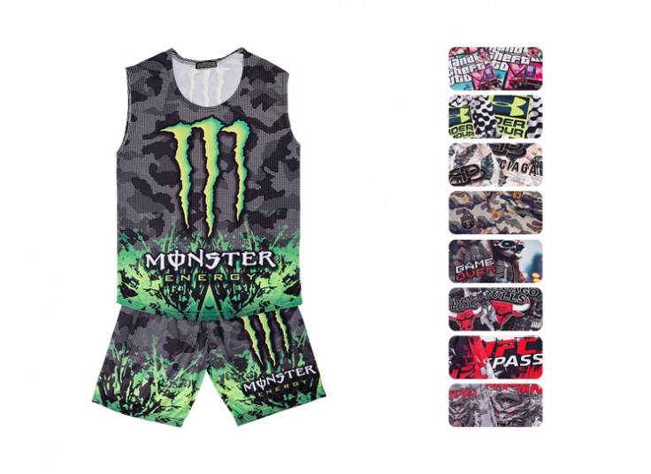 ست رکابی شلوارک طرحدار