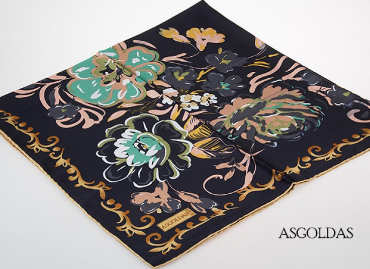 روسری دست دوز ابریشم ASGOLDAS