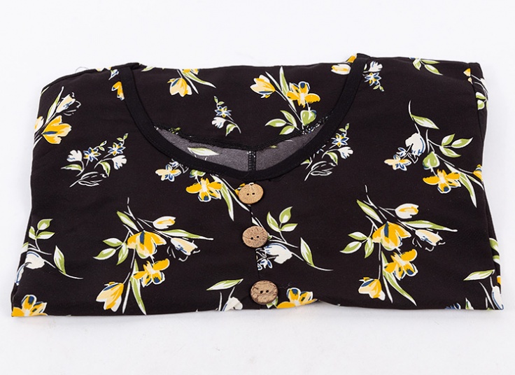 تونیک زنانه نخی آستین کوتاه