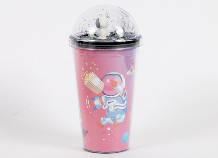 لیوان اسموتی چراغ دار گلکسی