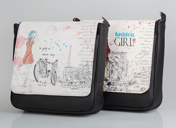 کیف کج چاپ دار