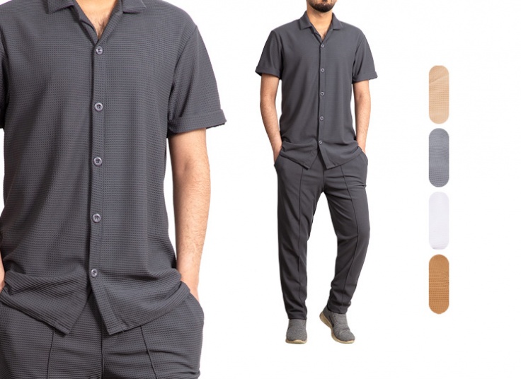 بلوز شلوار بیسکوییتی مردانه