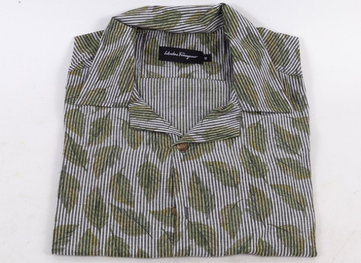 پیراهن مردانه طرحدار Salvatore Ferragamo