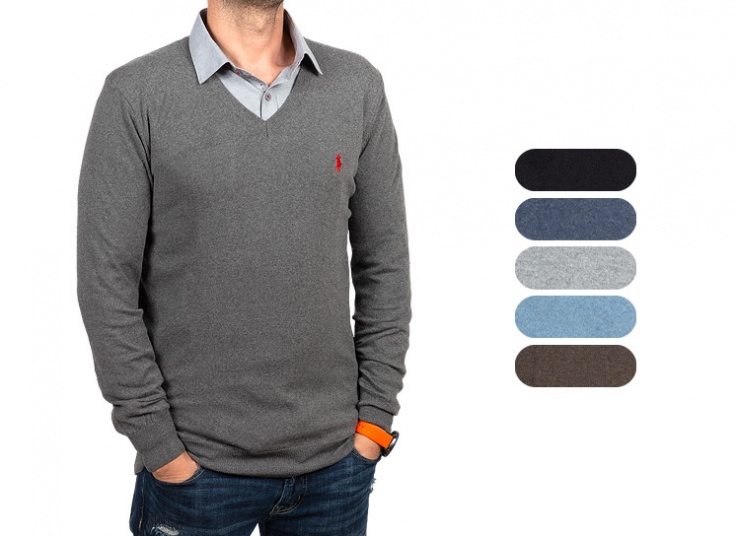 پلیور یقه هفت مردانه RL Polo