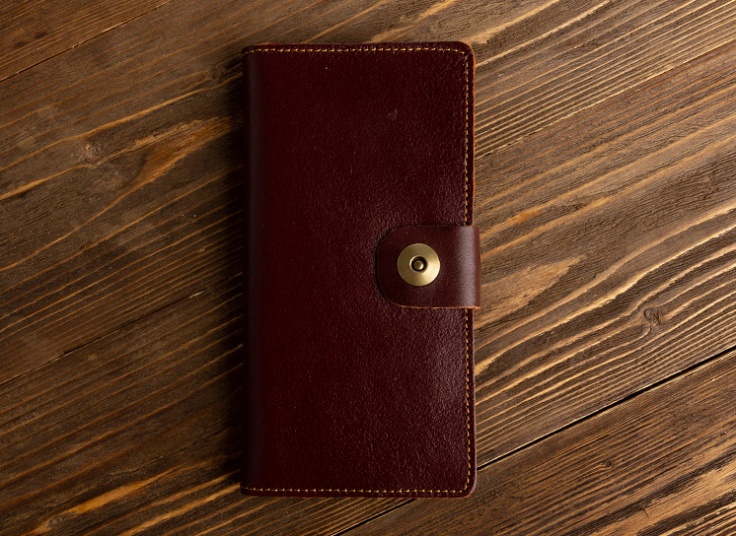 کیف پول و موبایل چرم طبیعی