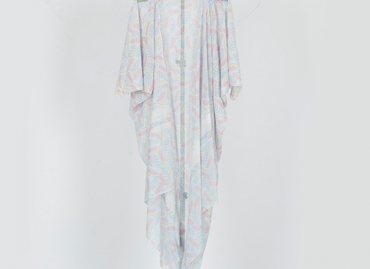 مانتو حریر جلو باز