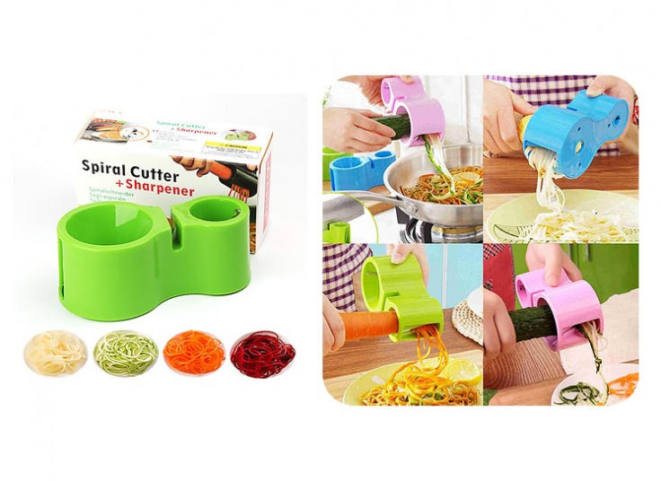 تراش دوقلو رشته کن و چاقو تیز کن Spiral Cutter