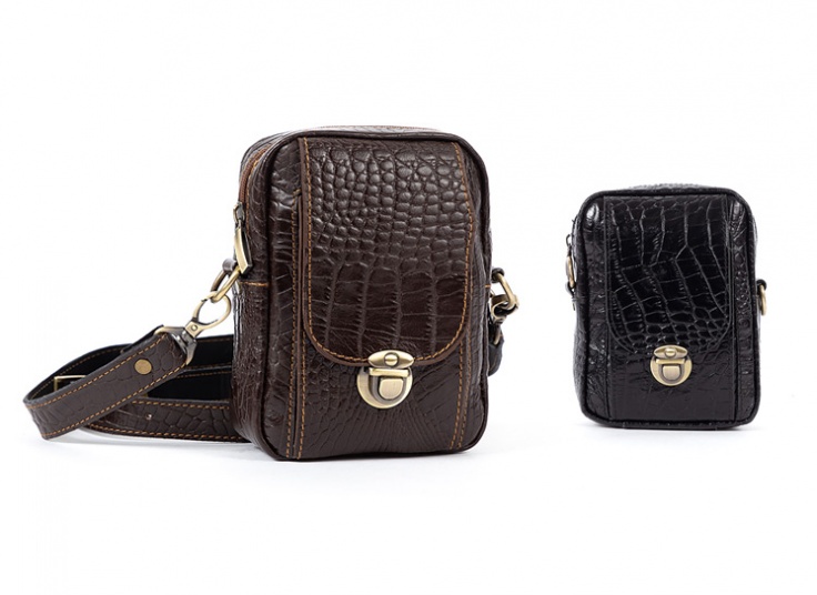 کیف دوشی قفل دار  چرم طبیعی