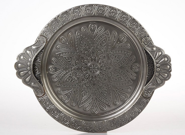 سینی فلزی دسته دار