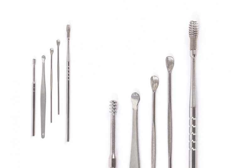 ست گوش پاک کن استیل فنری