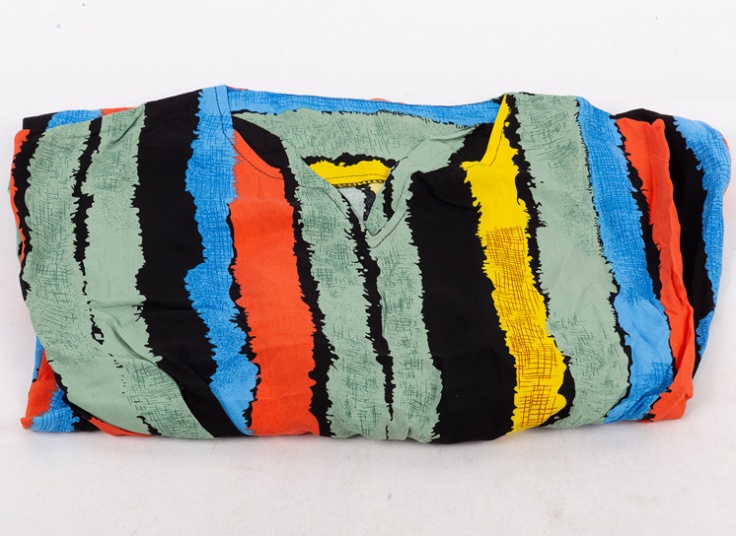 پیراهن ساحلی یقه کوبایی