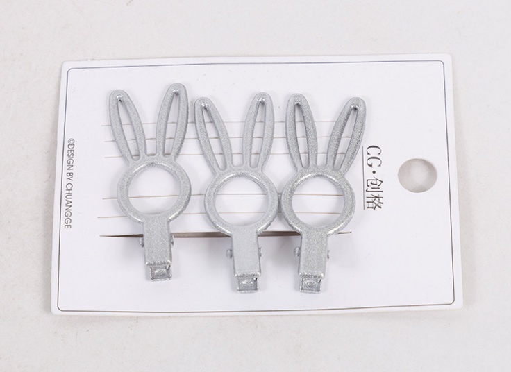 گیره مو زنانه نقره ای