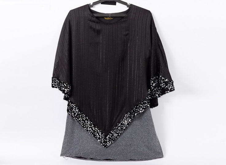 شومیز مجلسی زیر و رو پولکی