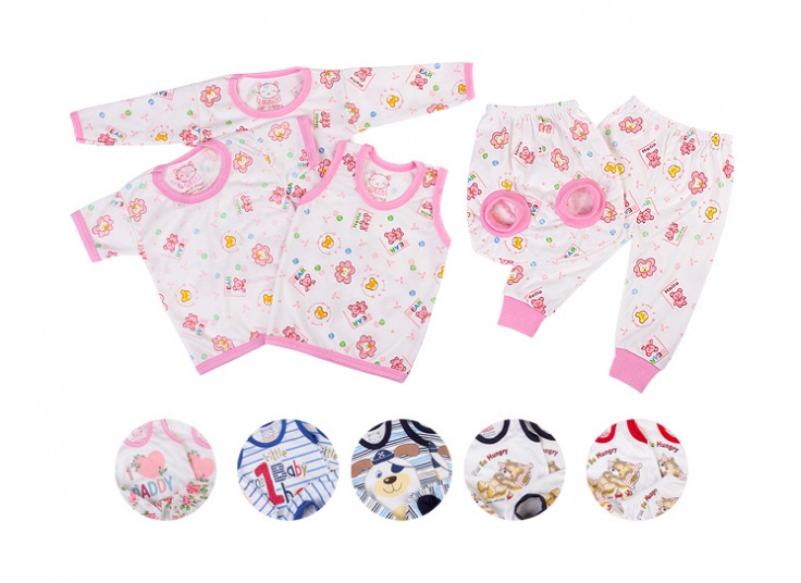 ست پنج تکه لباس بچگانه banini