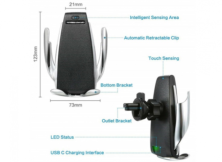 هولدر و شارژر وایرلس Smart Sensor