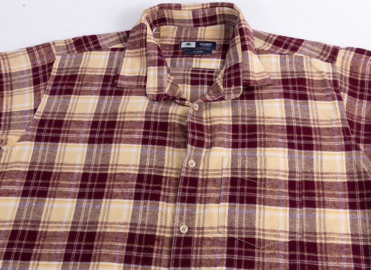 پیراهن چهارخانه پشمی Tower