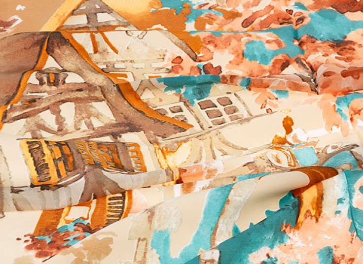 روسری ساتن ابریشم Serra