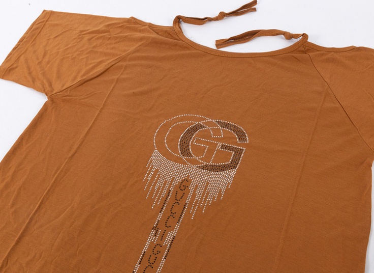 بلوز یقه گره ای طرح Gucci