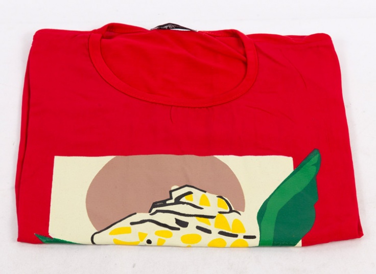 تاپ آستین افتاده چاپدار