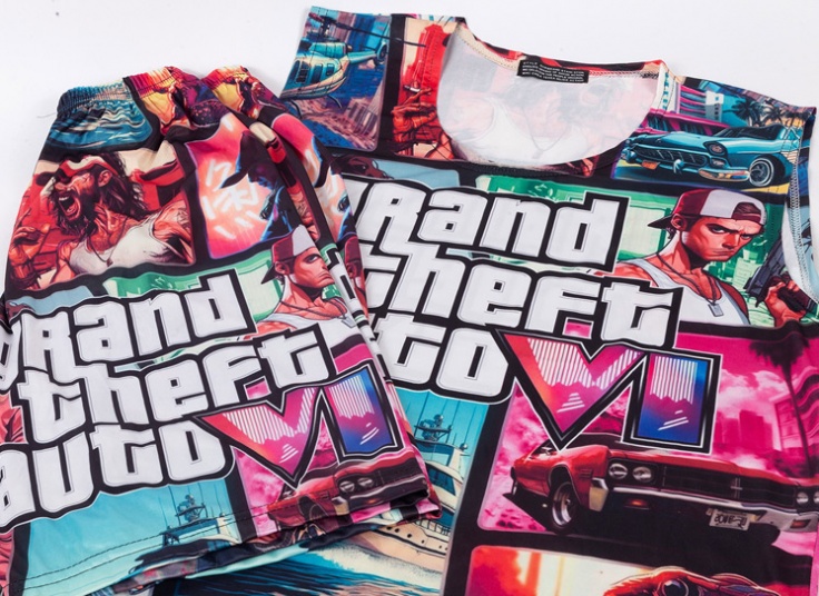 ست رکابی شلوارک طرحدار