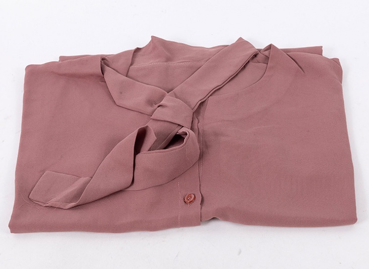 بلوز حریر یقه کراواتی کد 11456