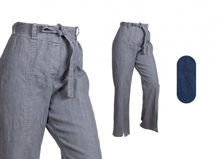 شلوار جین زنانه جلو چاک دار