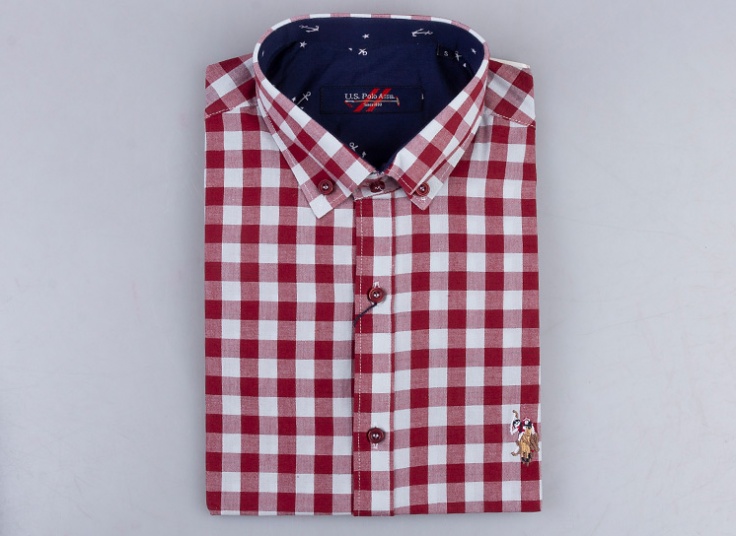 پیراهن مردانه چهارخانه US polo